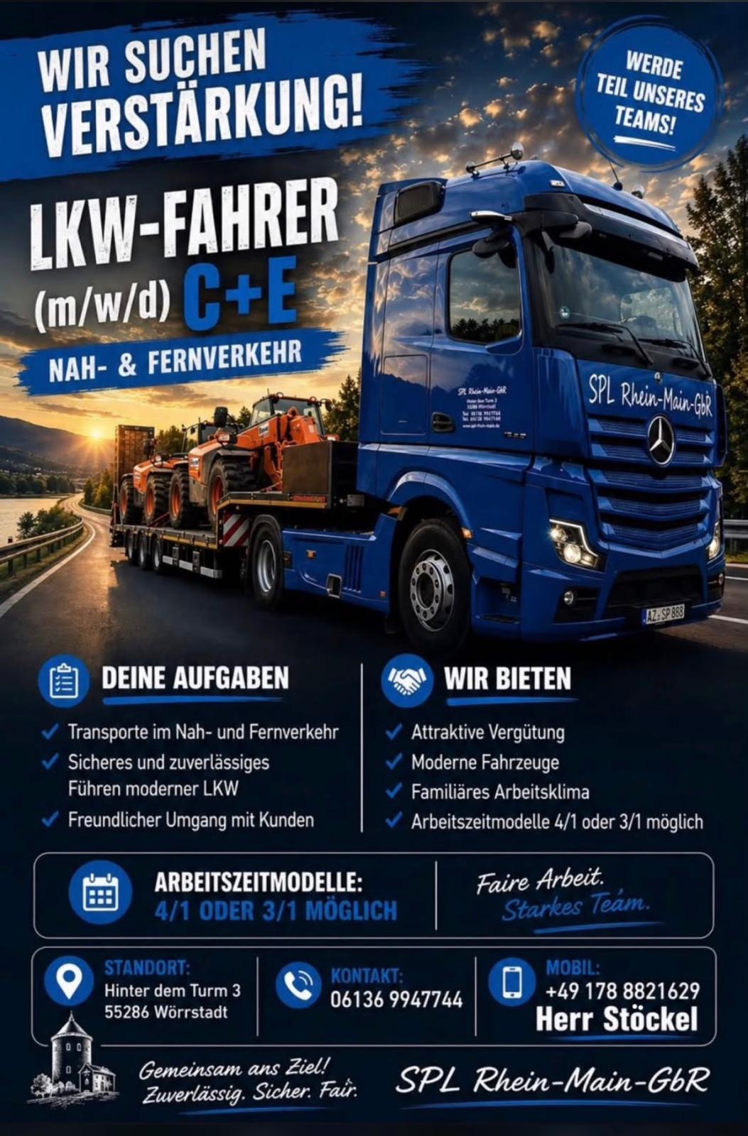 Wir suchen LKW Fahrer